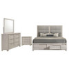 Farre 4-piece Eastern King Bedroom Set Washed Grey / CS-225110KE-S4