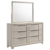Farre 6-drawer Dresser with Mirror Washed Grey / CS-225113M