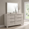 Farre 6-drawer Dresser with Mirror Washed Grey / CS-225113M