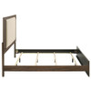 Etienne Eastern King Velvet Upholstered Panel Bed Walnut / CS-225121KE