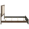 Etienne Queen Velvet Upholstered Panel Bed Walnut / CS-225121Q