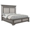 Cresswell Eastern King Upholstered Panel Bed Weathered Taupe / CS-225141KE