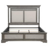 Cresswell Eastern King Upholstered Panel Bed Weathered Taupe / CS-225141KE