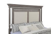 Cresswell Eastern King Upholstered Panel Bed Weathered Taupe / CS-225141KE
