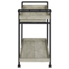 Ventura 1-drawer Engineered Wood Bar Cart Grey Driftwood / CS-181005