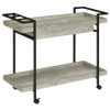 Ventura 1-drawer Engineered Wood Bar Cart Grey Driftwood / CS-181005