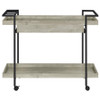 Ventura 1-drawer Engineered Wood Bar Cart Grey Driftwood / CS-181005