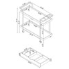 Ventura 1-drawer Engineered Wood Bar Cart Grey Driftwood / CS-181005