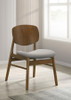 Benford Dining Side Chair Upholstered Seat Dark Brown (Set of 2) / CS-193833