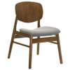 Benford Dining Side Chair Upholstered Seat Dark Brown (Set of 2) / CS-193833