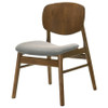 Benford Dining Side Chair Upholstered Seat Dark Brown (Set of 2) / CS-193833