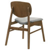Benford Dining Side Chair Upholstered Seat Dark Brown (Set of 2) / CS-193833