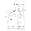 Benford Dining Side Chair Upholstered Seat Dark Brown (Set of 2) / CS-193833