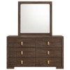 Etienne 6-drawer Dresser with Mirror Walnut / CS-225123M