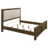 Doherty California King Linen Panel Bed Rustic Brown / CS-225161KW