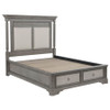 Cresswell 4-piece California King Storage Bedroom Set Taupe / CS-225140KW-S4