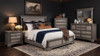 Cresswell Queen Upholstered Storage Platform Bed Weathered Taupe / CS-225140Q