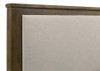 Doherty Queen Linen Upholstered Panel Bed Rustic Brown / CS-225161Q