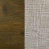 Doherty Queen Linen Upholstered Panel Bed Rustic Brown / CS-225161Q