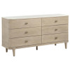 Lucaire 6-drawer Dresser Cabinet Sandstone / CS-225183
