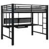 Avalon Full Workstation Loft Bed Black / CS-460023
