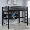 Avalon Full Workstation Loft Bed Black / CS-460023