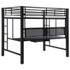 Avalon Full Workstation Loft Bed Black / CS-460023