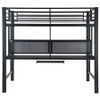 Avalon Full Workstation Loft Bed Black / CS-460023
