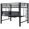 Avalon Full Workstation Loft Bed Black / CS-460023