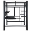 Avalon Full Workstation Loft Bed Black / CS-460023