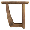 Fletcher Oval Solid Mango Wood Accent Side Table Brown / CS-930029