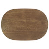 Fletcher Oval Solid Mango Wood Accent Side Table Brown / CS-930029