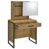 Bettin Vanity Set with Sliding Mirror and Stool Golden Oak / CS-930120