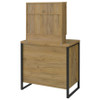 Bettin Vanity Set with Sliding Mirror and Stool Golden Oak / CS-930120