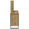 Bettin Vanity Set with Sliding Mirror and Stool Golden Oak / CS-930120