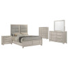 Farre 5-piece Queen Bedroom Set Washed Grey / CS-225111Q-S5