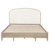 Lucaire California King Upholstered Panel Bed Sandstone / CS-225181KW