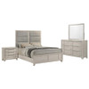 Farre 4-piece Eastern King Bedroom Set Washed Grey / CS-225111KE-S4
