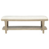 Lucaire Upholstered Bedroom Bench Sandstone / CS-225186