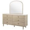 Lucaire 6-drawer Dresser Cabinet with Mirror Sandstone / CS-225183M