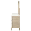 Lucaire 6-drawer Dresser Cabinet with Mirror Sandstone / CS-225183M