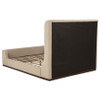 Nala Queen Fabric Upholstered Platform Bed Tan / CS-315978Q