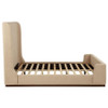 Nala Queen Fabric Upholstered Platform Bed Tan / CS-315978Q