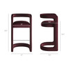 Winslow Performance Velvet Bar Stool Set of 2 by Modway / EEI-7521