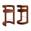 Winslow Performance Velvet Bar Stool Set of 2 by Modway / EEI-7521