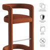 Winslow Performance Velvet Bar Stool Set of 2 by Modway / EEI-7521
