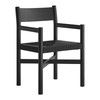 Alvia Oak Wood Dining Armchairs With Woven Seats Set of 2 by Modway / EEI-7542