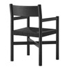 Alvia Oak Wood Dining Armchairs With Woven Seats Set of 2 by Modway / EEI-7542