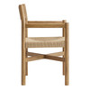 Alvia Oak Wood Dining Armchairs With Woven Seats Set of 2 by Modway / EEI-7542