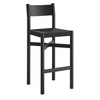 Alvia Oak Wood Bar Stools With Woven Seats Set of 2 by Modway / EEI-7544